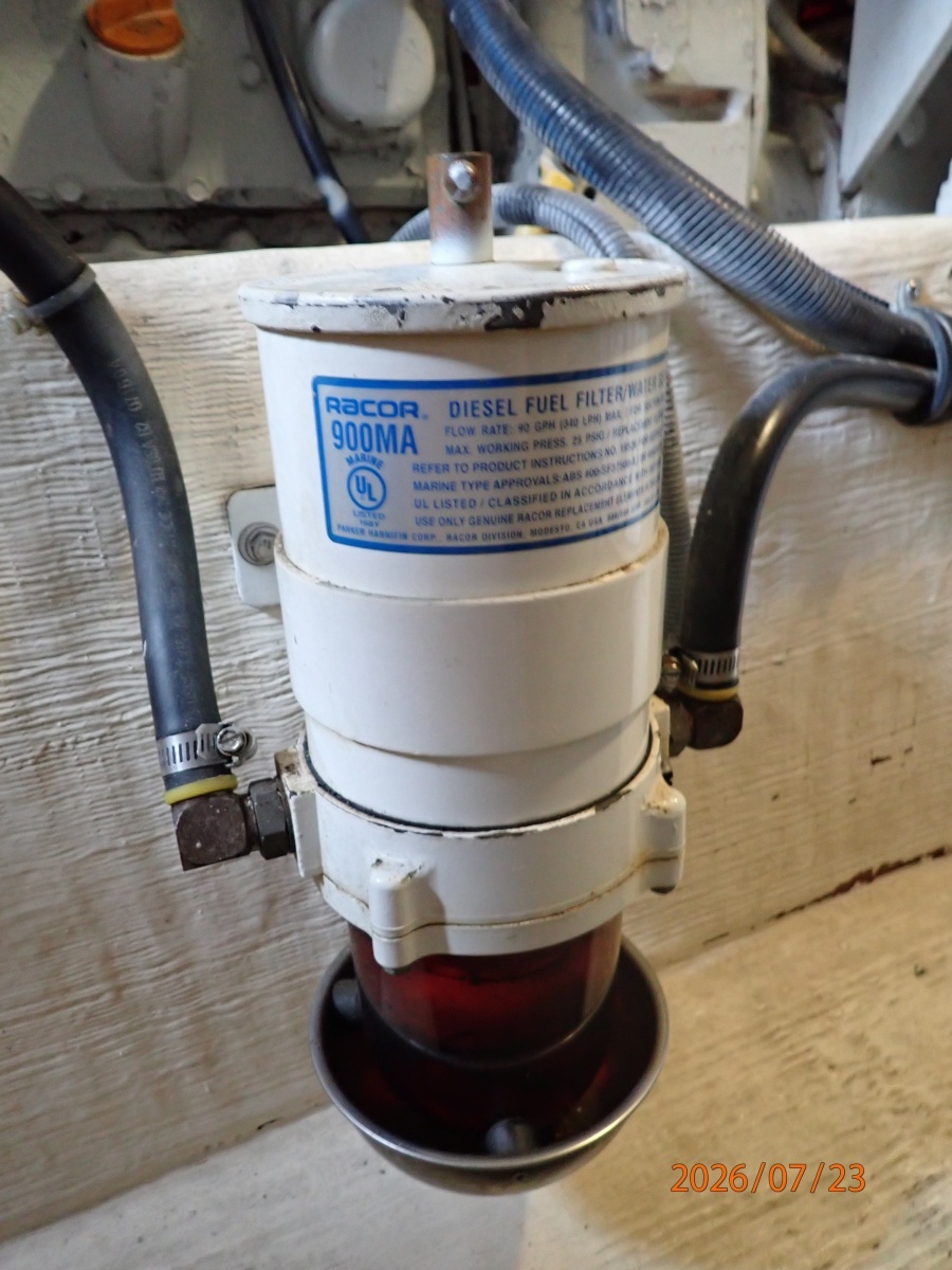 42' Sabre starboard Racor fuel filter