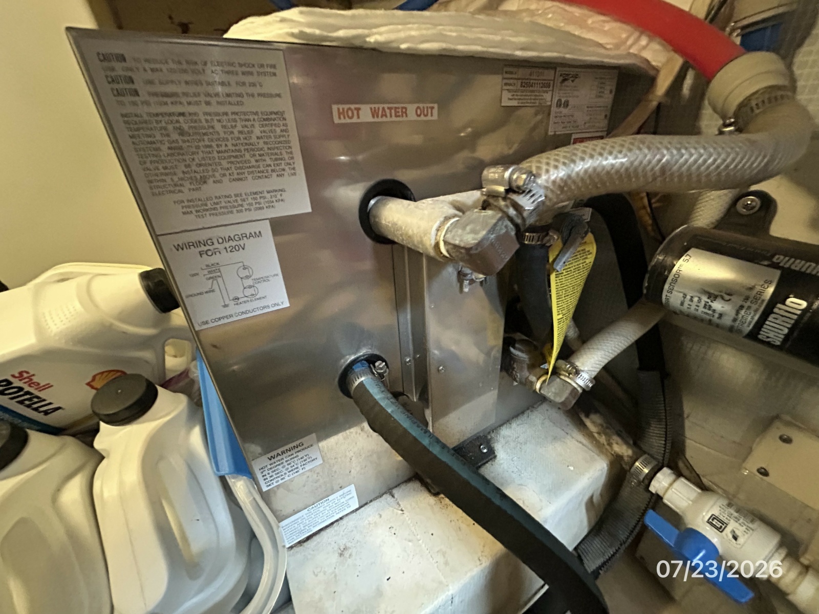 42' Sabre water heater