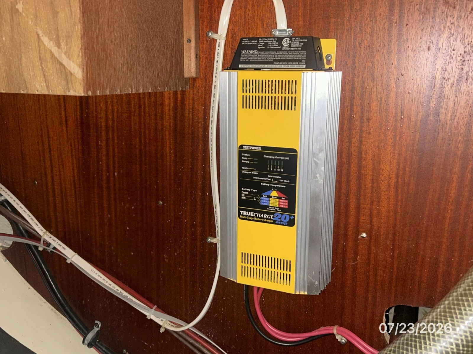 35' Scanmar battery charger