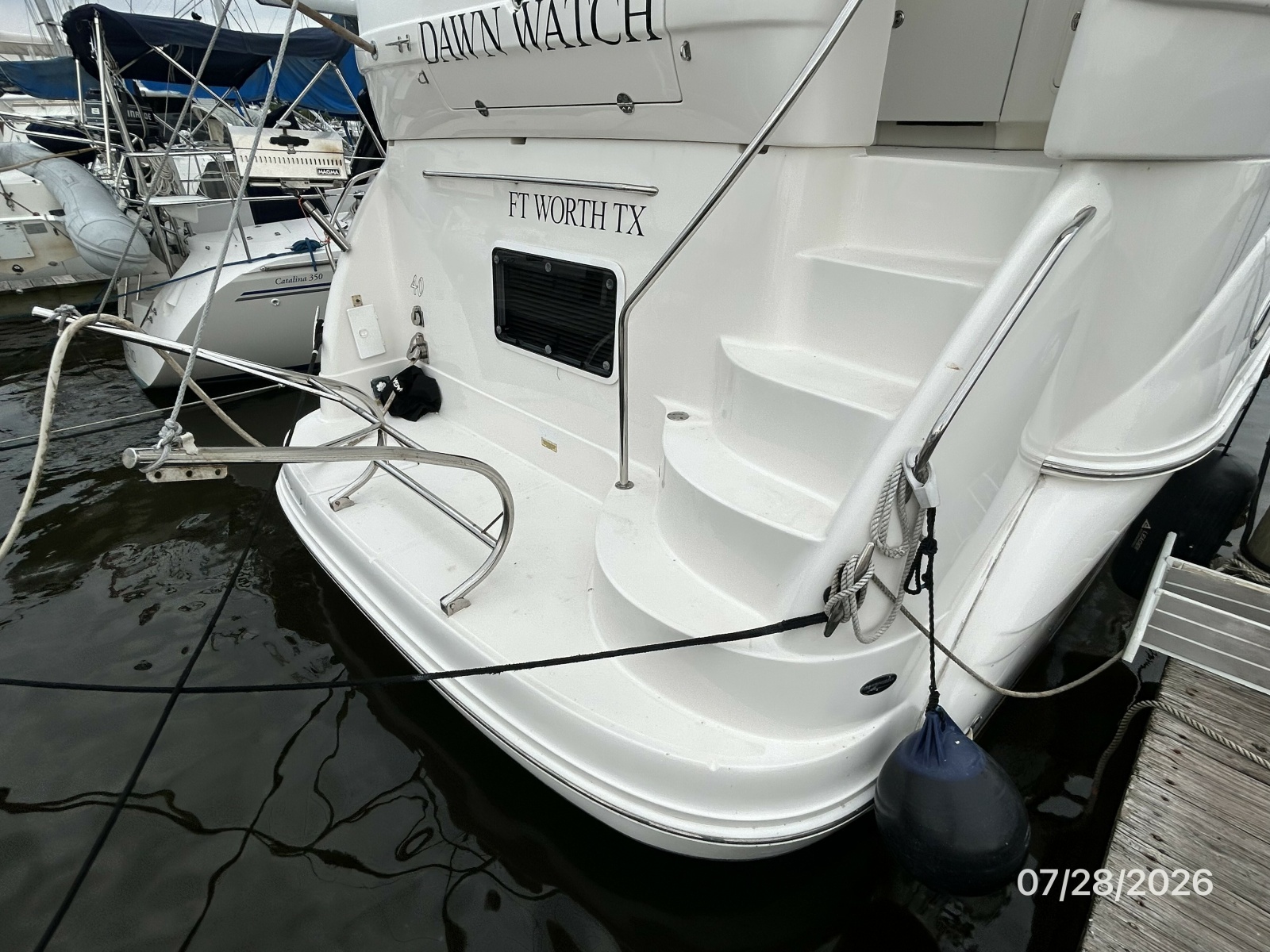 40' Sea Ray swimplatform