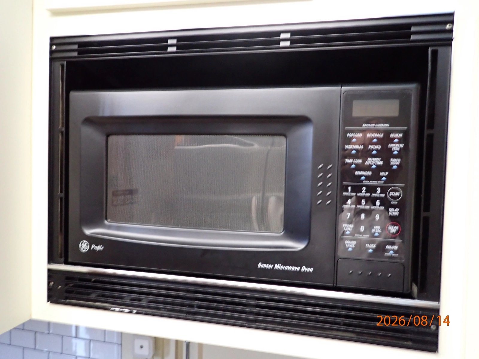 54' Hatteras galley microwave oven