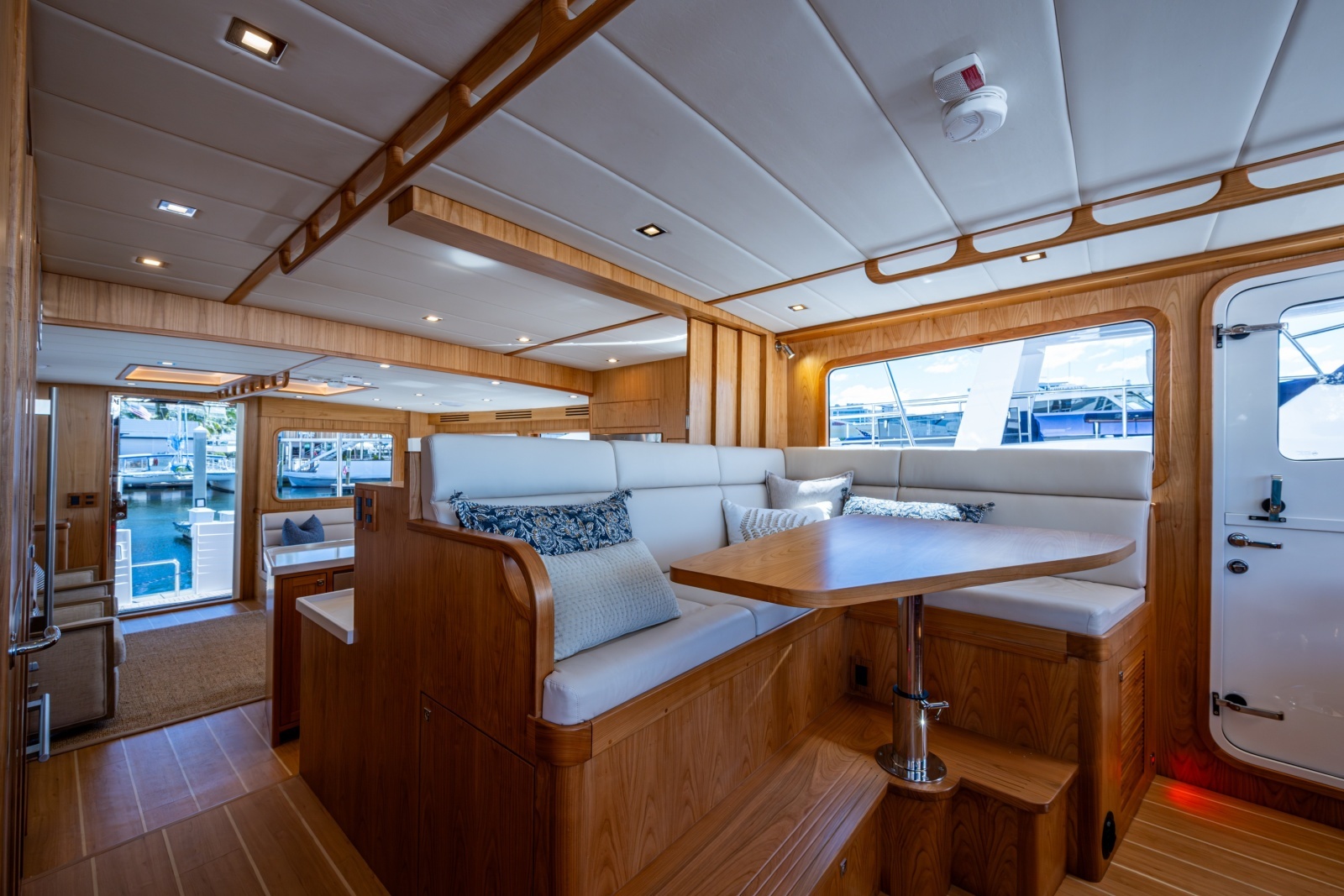 Pilothouse Settee That Converts Into Double Berth