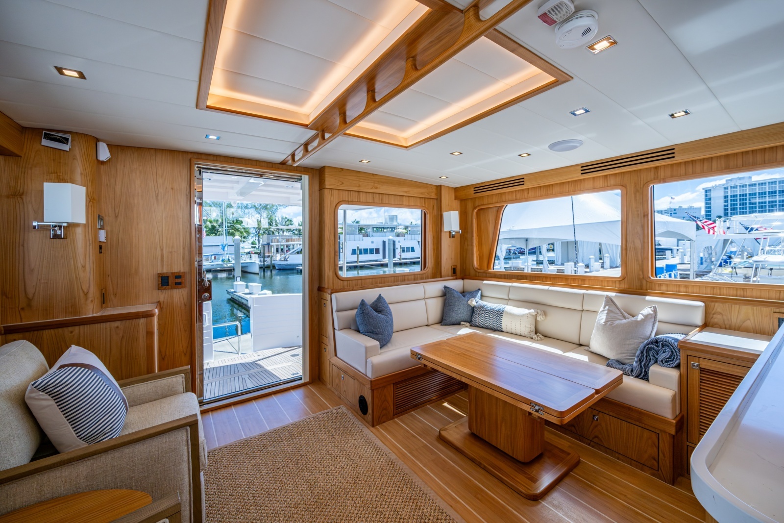 Looking Aft To Aft Door To Aft Deck
