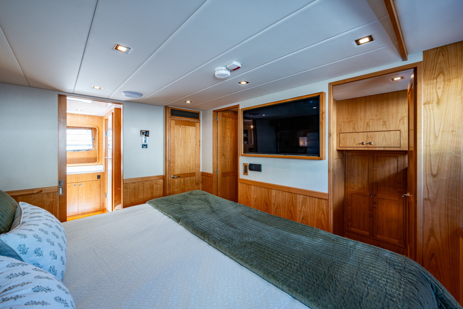Owner Stateroom Looking Forward With Walk In Closet To The Right