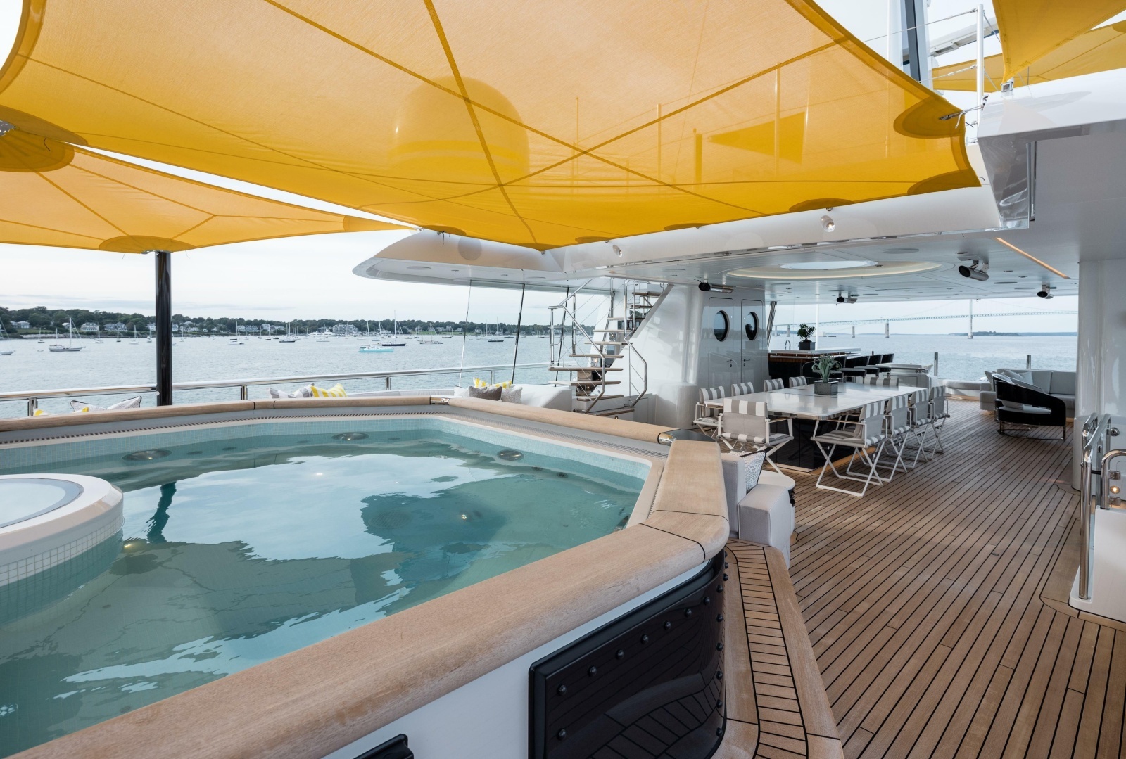 Sun Deck Whirlpool Looking Forward To Port 