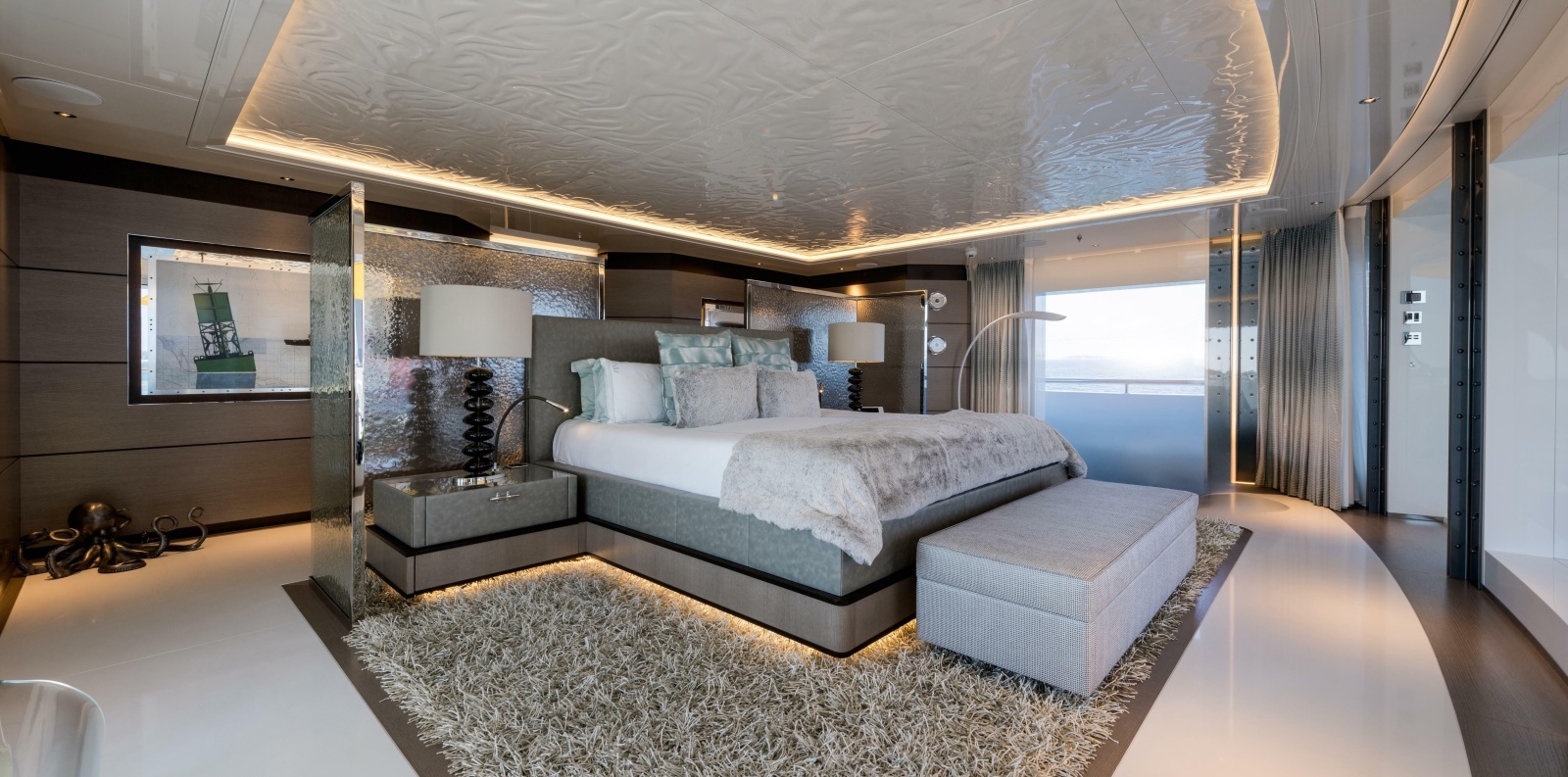 Owner's Stateroom Looking Forward To Starboard 
