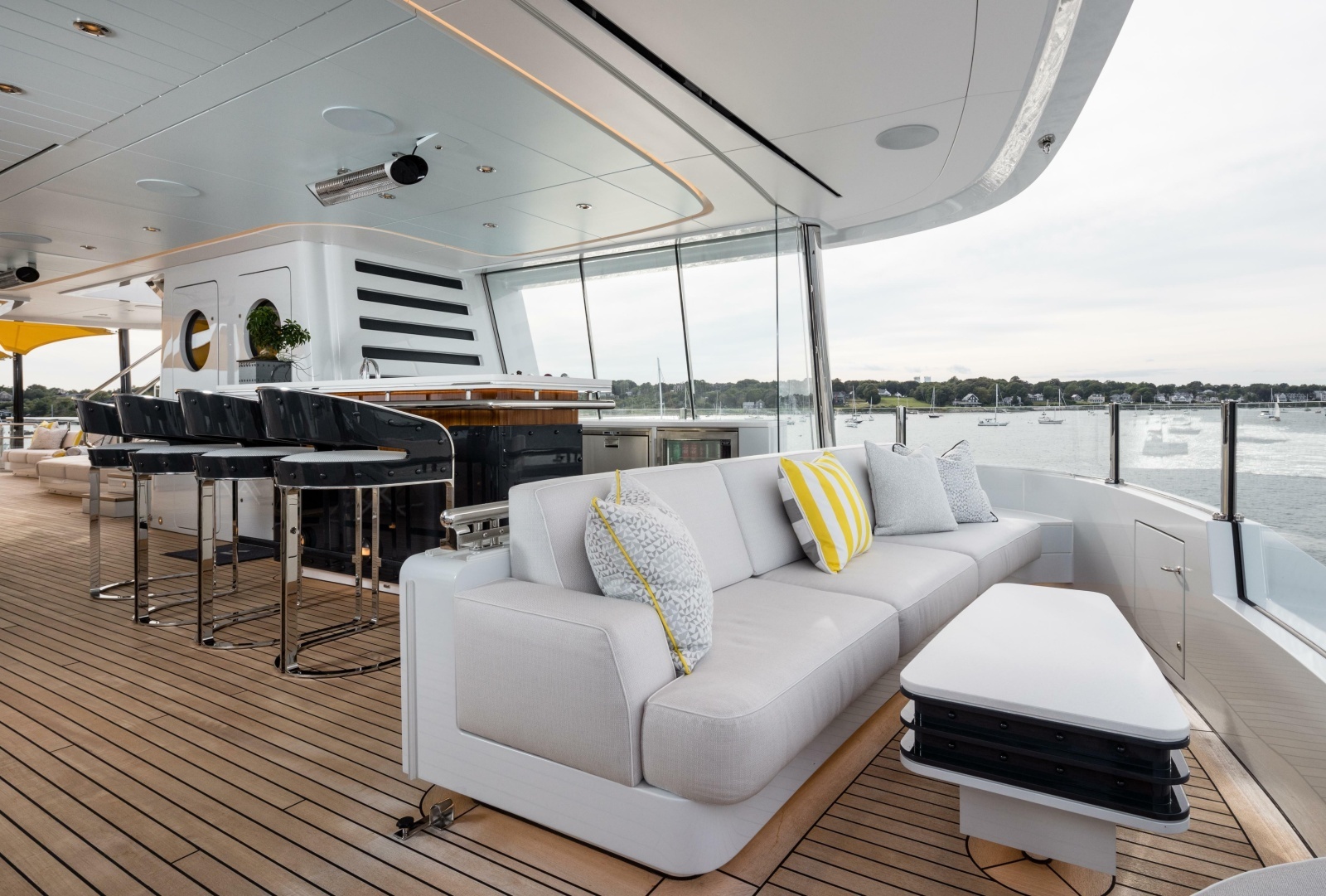 Sun Deck Forward Seating Area And Bar Looking To Port 