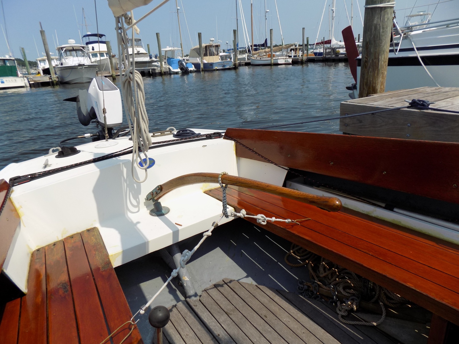 Cockpit looking aft to port