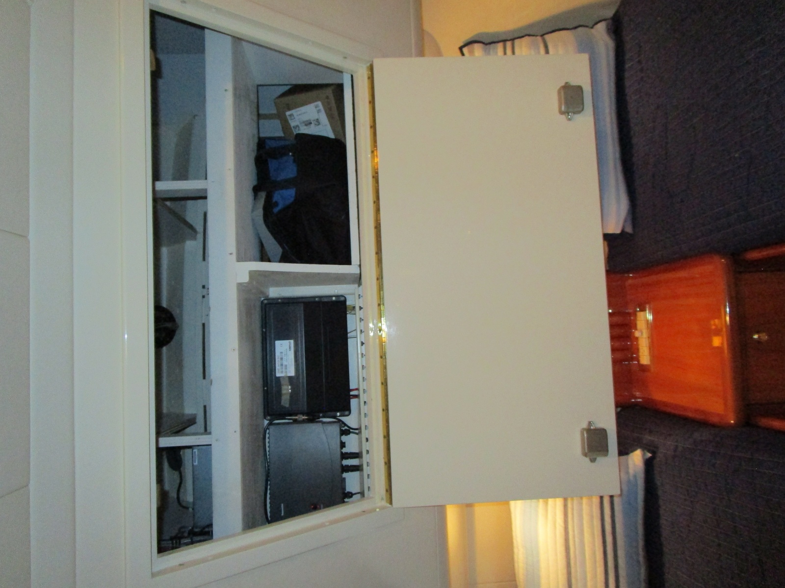 Lower Station Electronics Access In Starboard Cabin