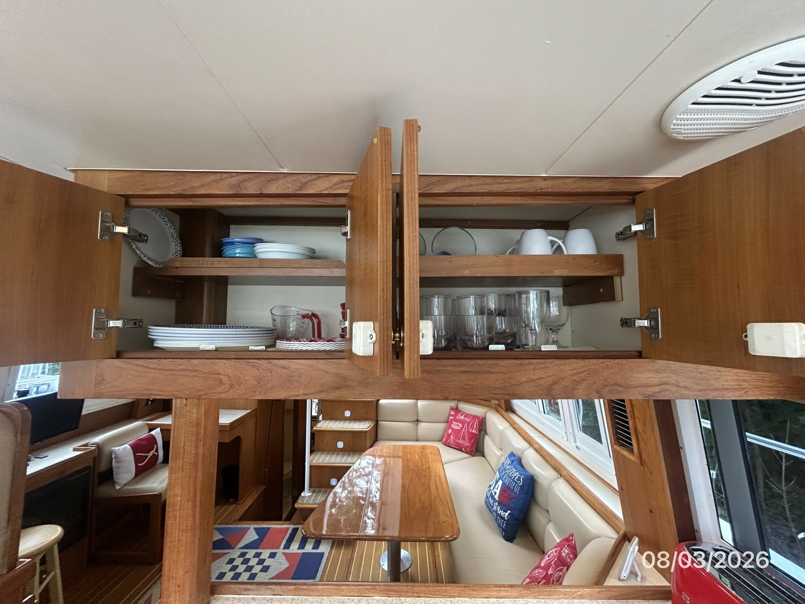 43' Mainship galley storage