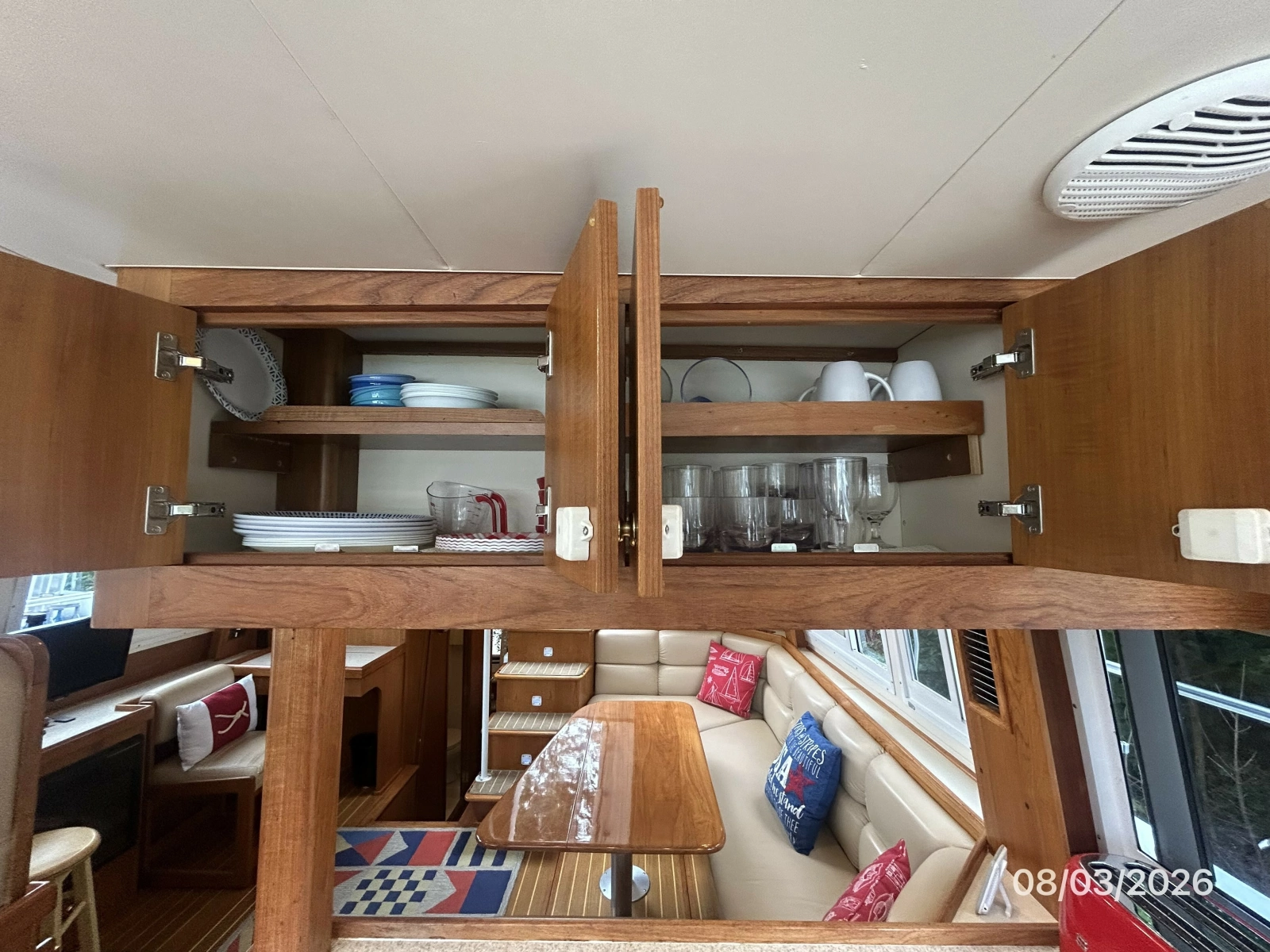43' Mainship galley storage