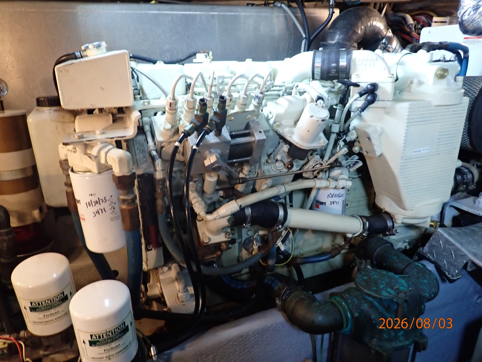 43' Mainship starboard main engine