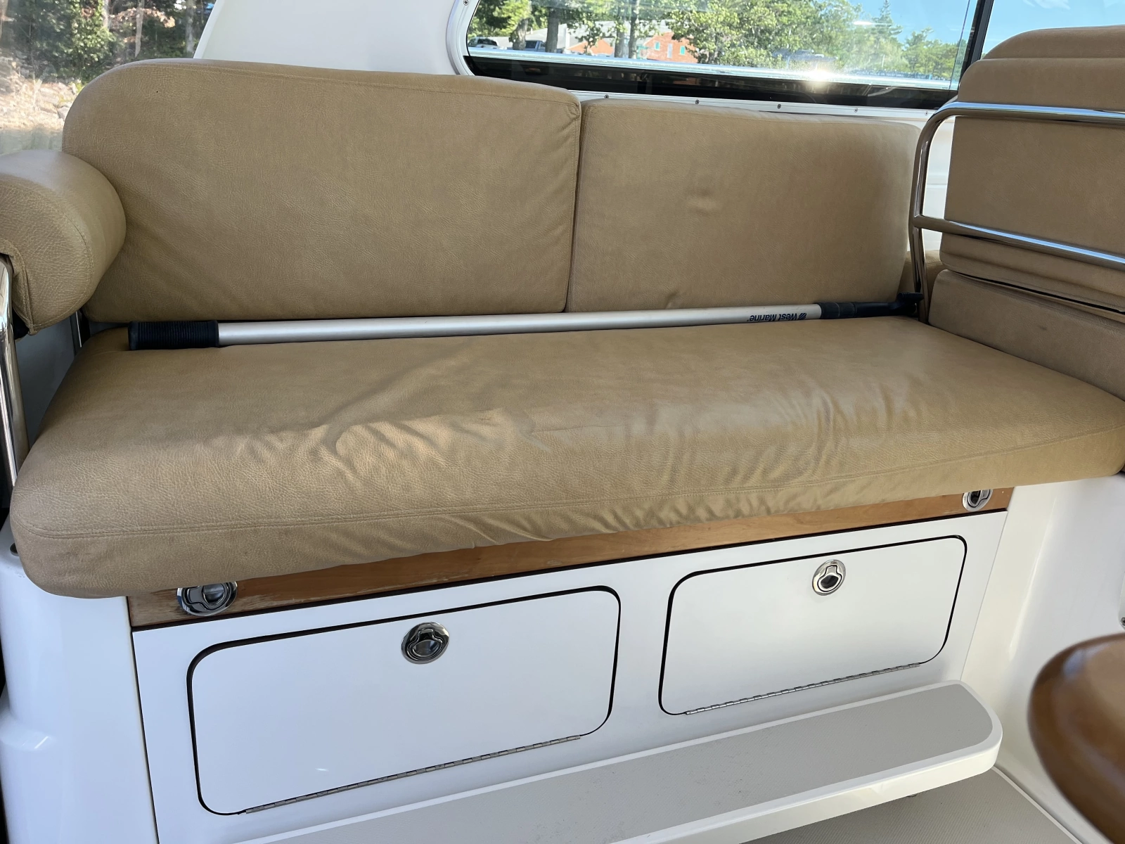 Liberty port settee that converts to a berth