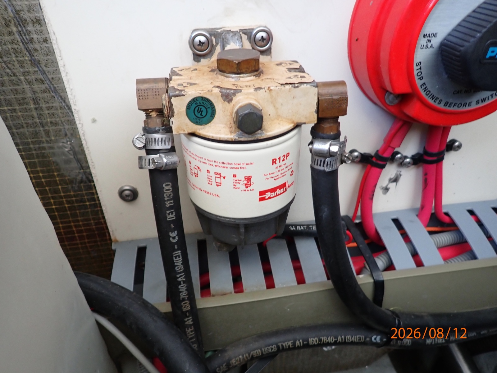 39' Mainship generator Racor fuel filter