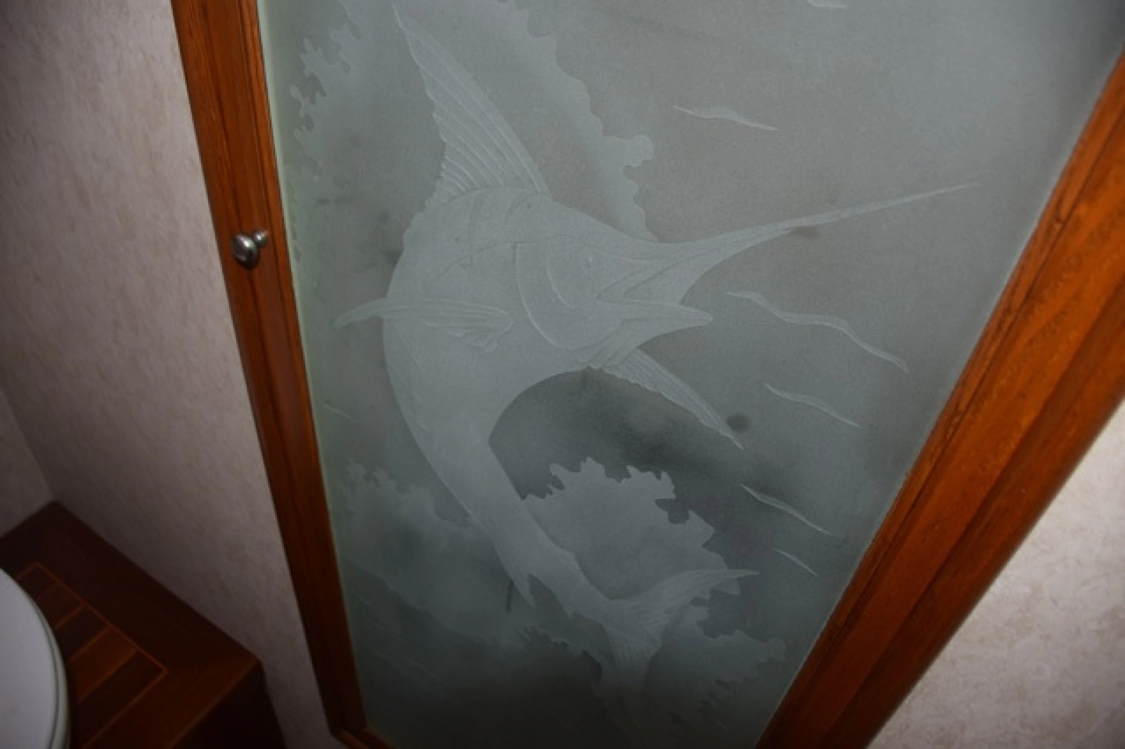 Etched Glass Shower Door