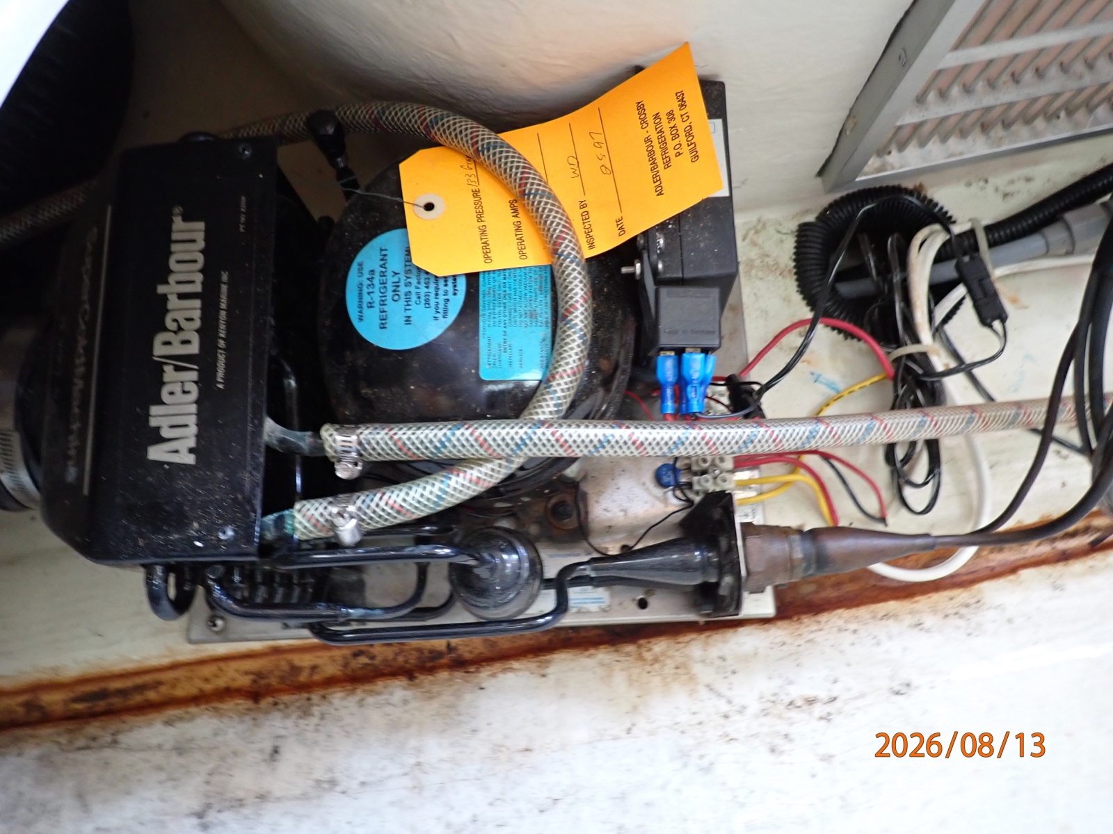 Hunter 336 refrigeration system