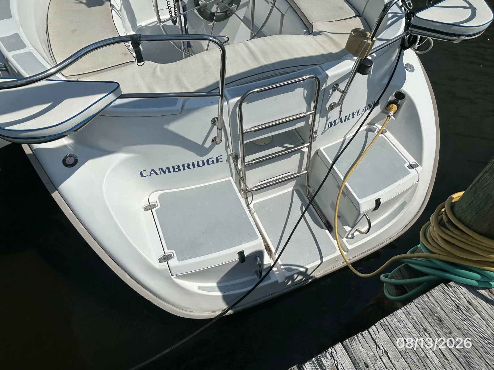 Hunter 336 swimplatform