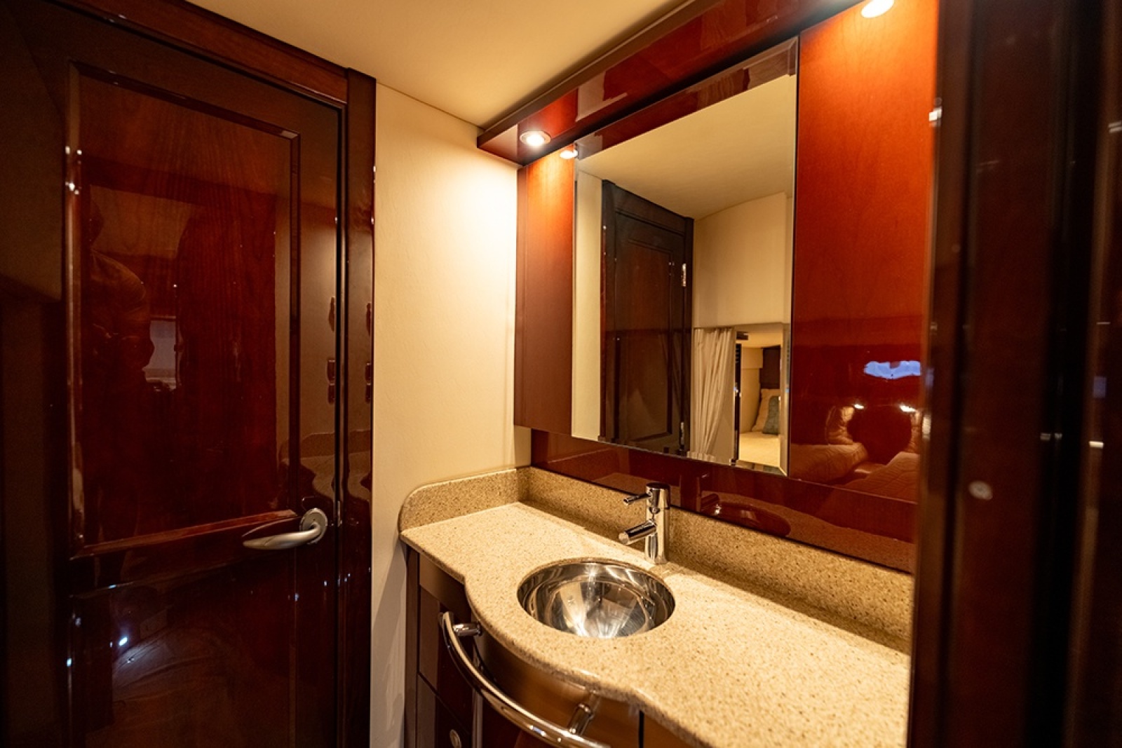 Guest vanity sink/mirror