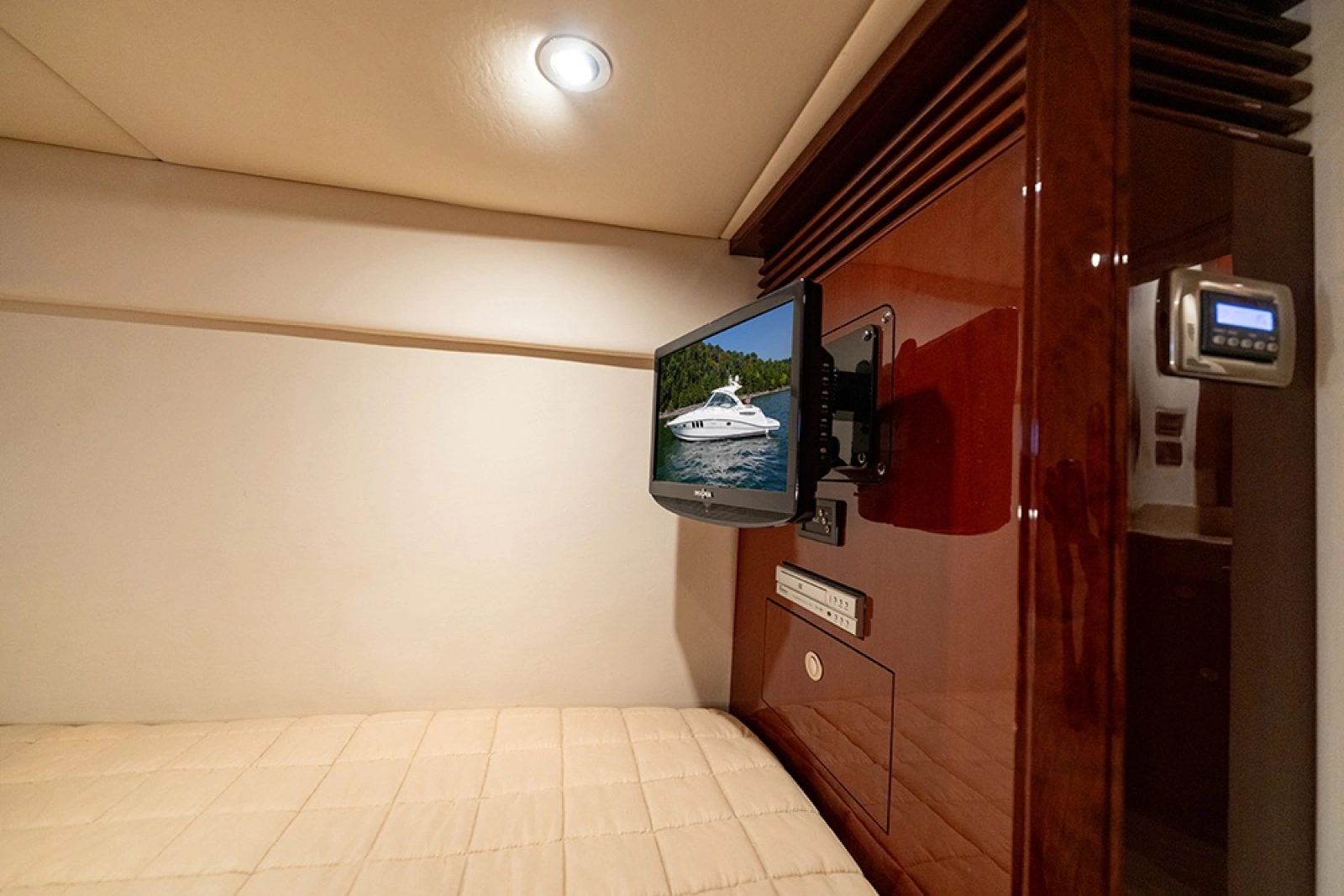 Guest stateroom entertainment center