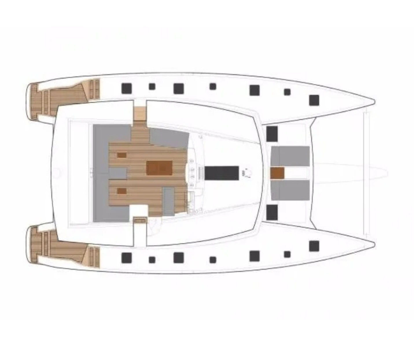 2018 Founatine Pajot Ipanema 58 layout
