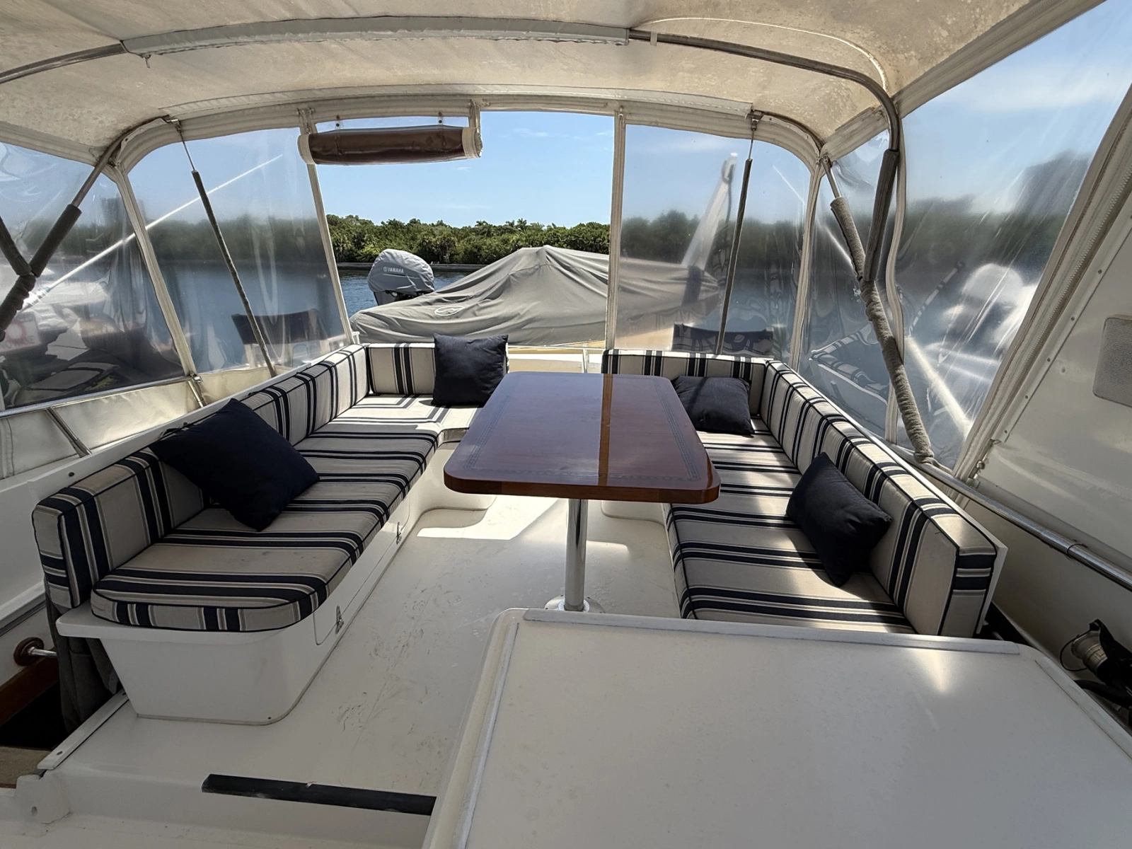 Flybridge Looking Aft