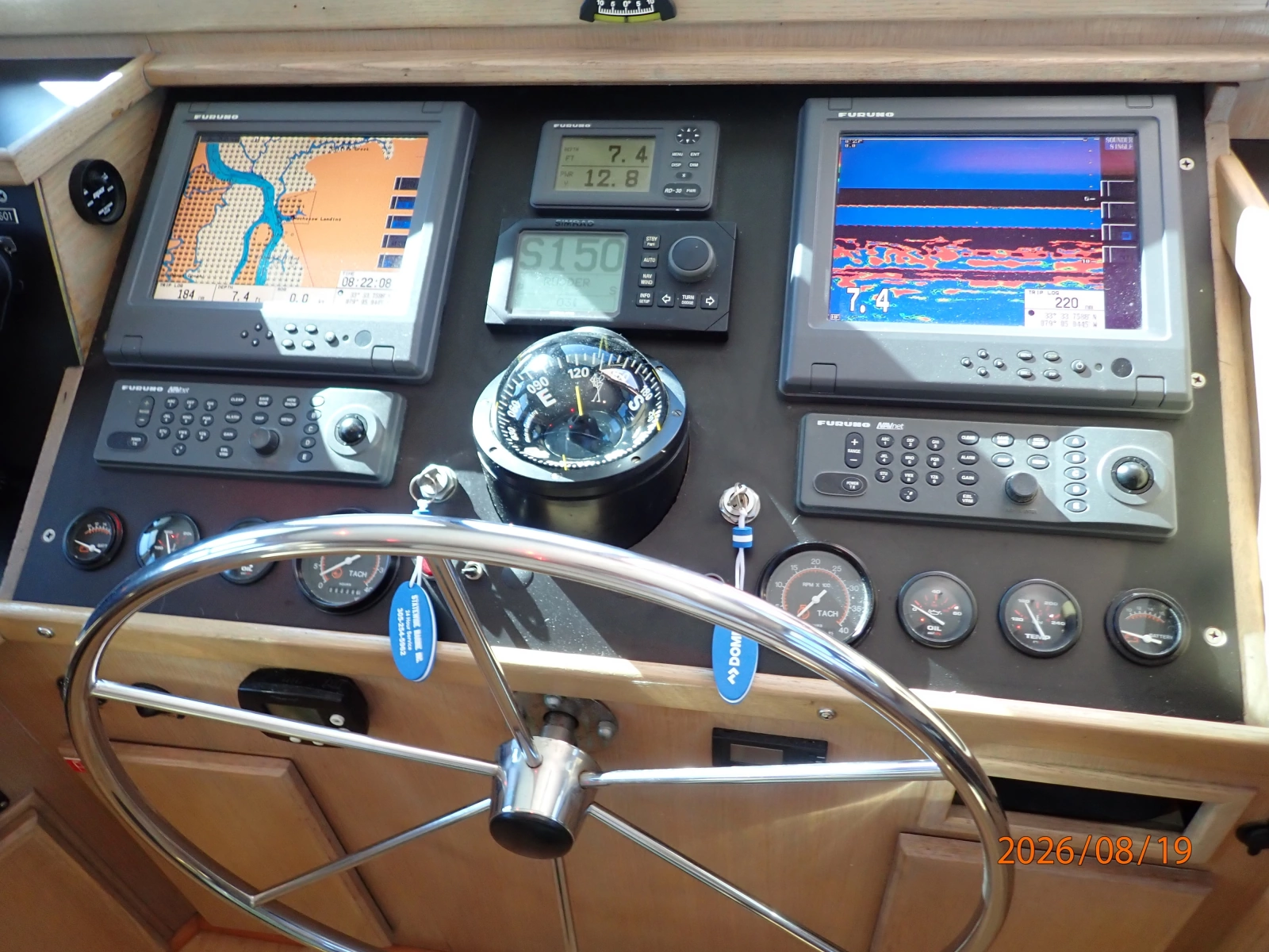 Steel Magnolia pilothouse helm3