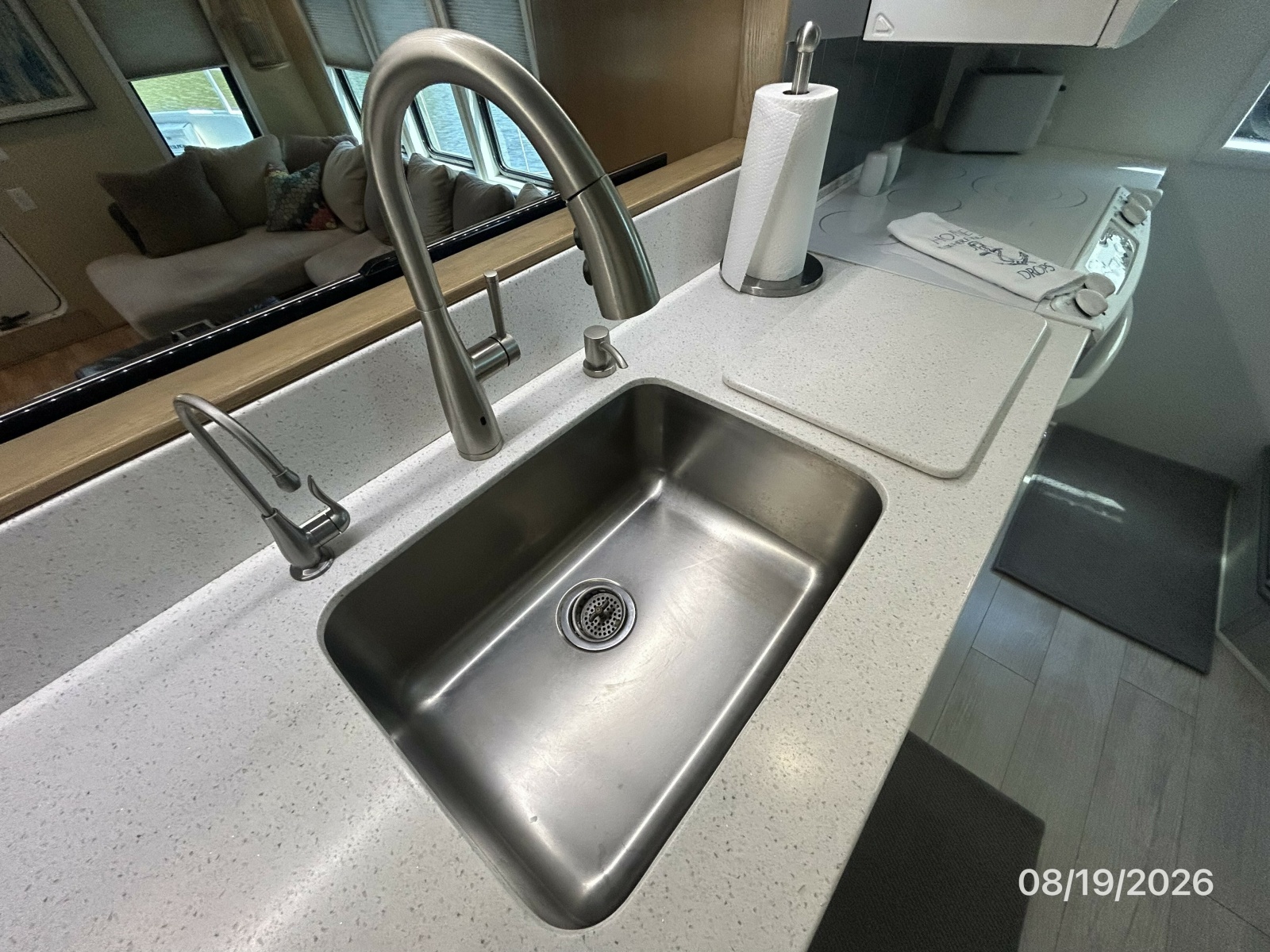 Steel Magnolia galley sink