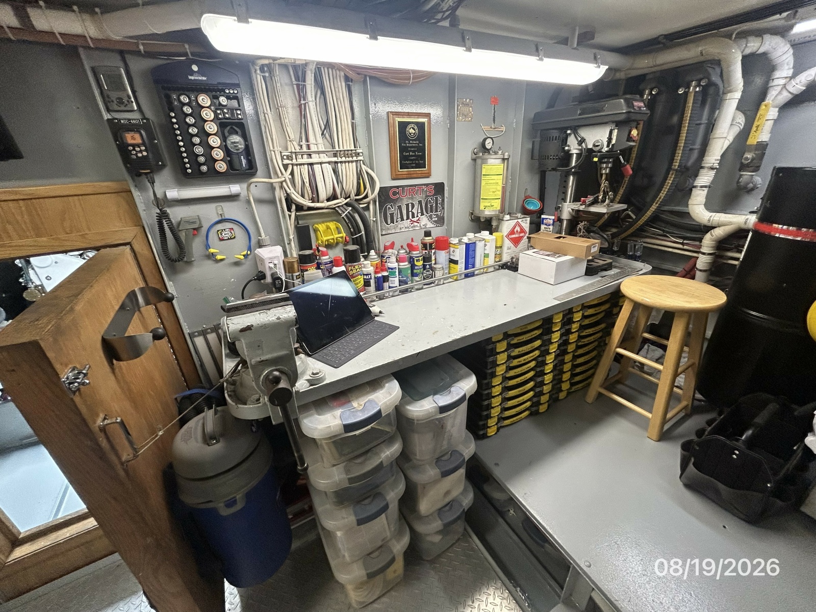 Steel Magnolia utility room workbench