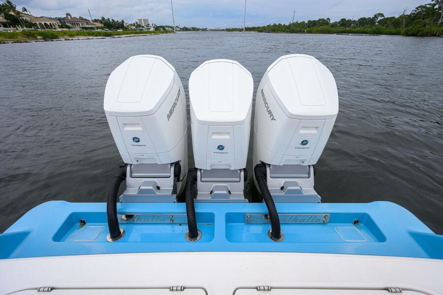 Triple Mercury Verado Engines
