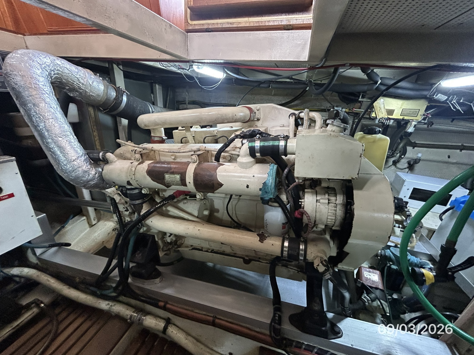 42' Grand Banks port main engine