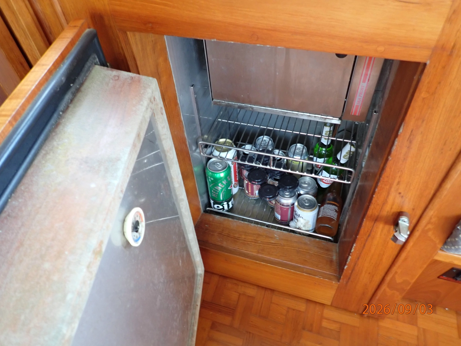 42' Grand Banks galley refrigeration2