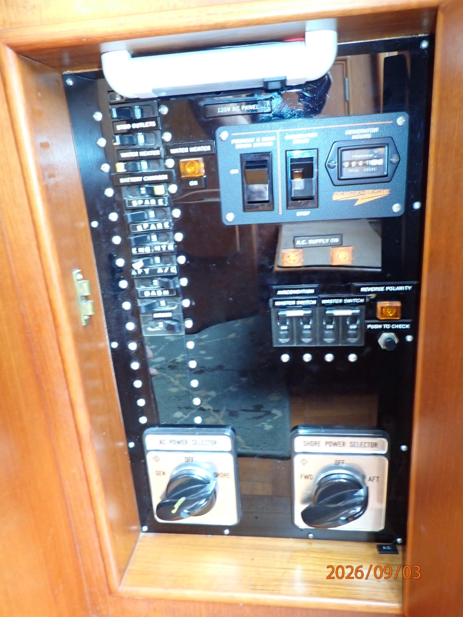 42' Grand Banks electrical panel2