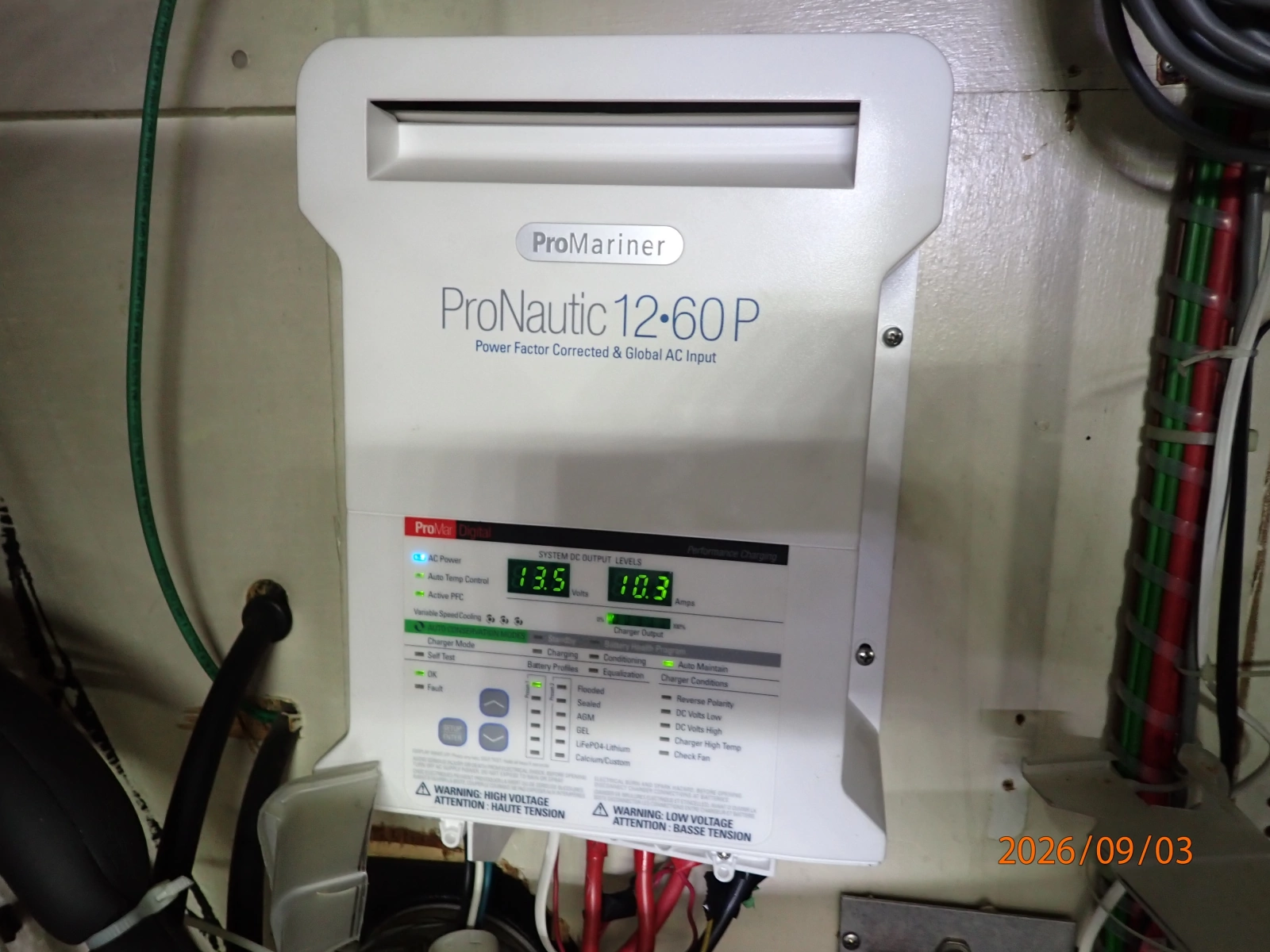 42' Grand Banks battery charger