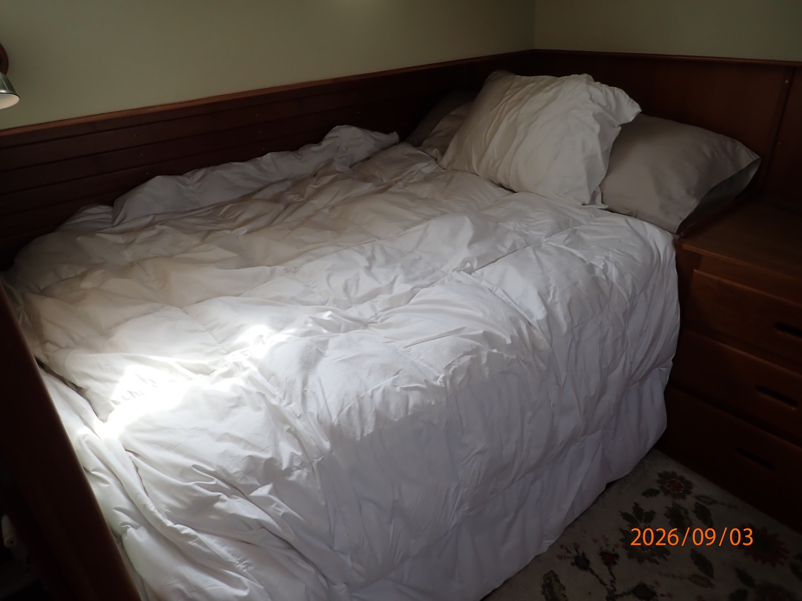 42' Grand Banks master stateroom starboard berth