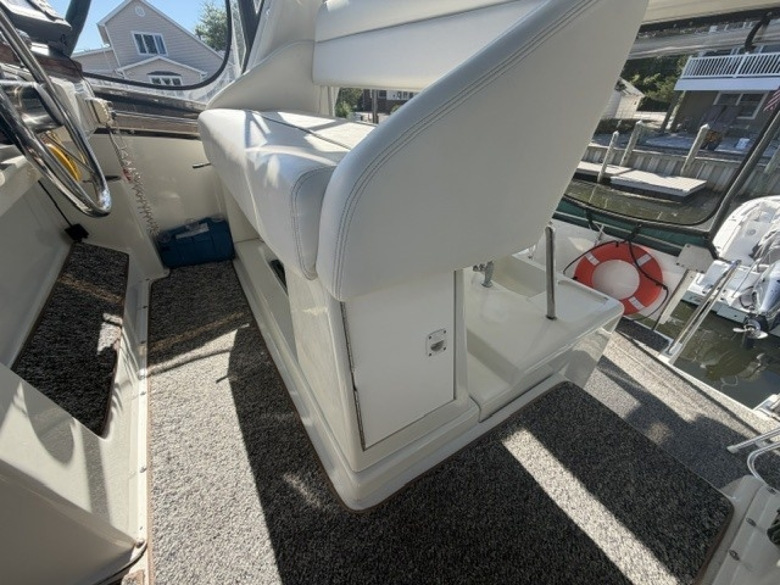Helm seat storage