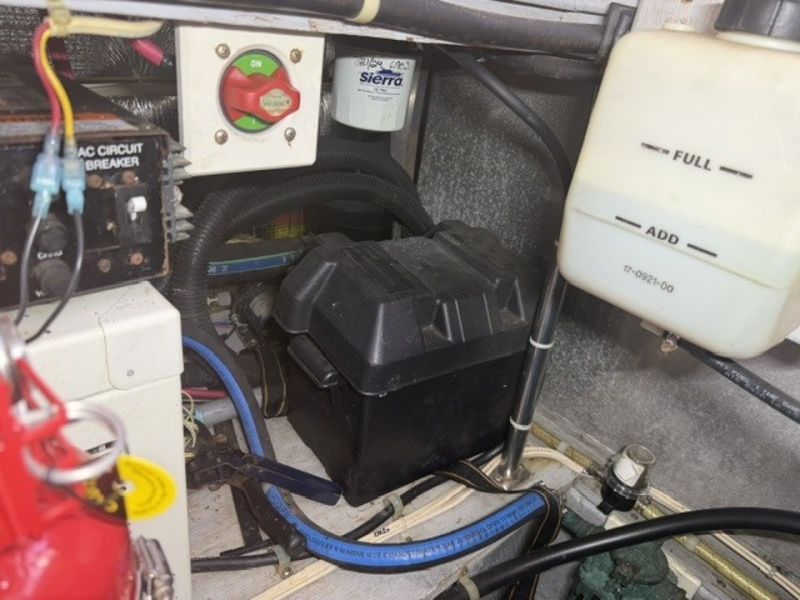 Engine room forward starboard view