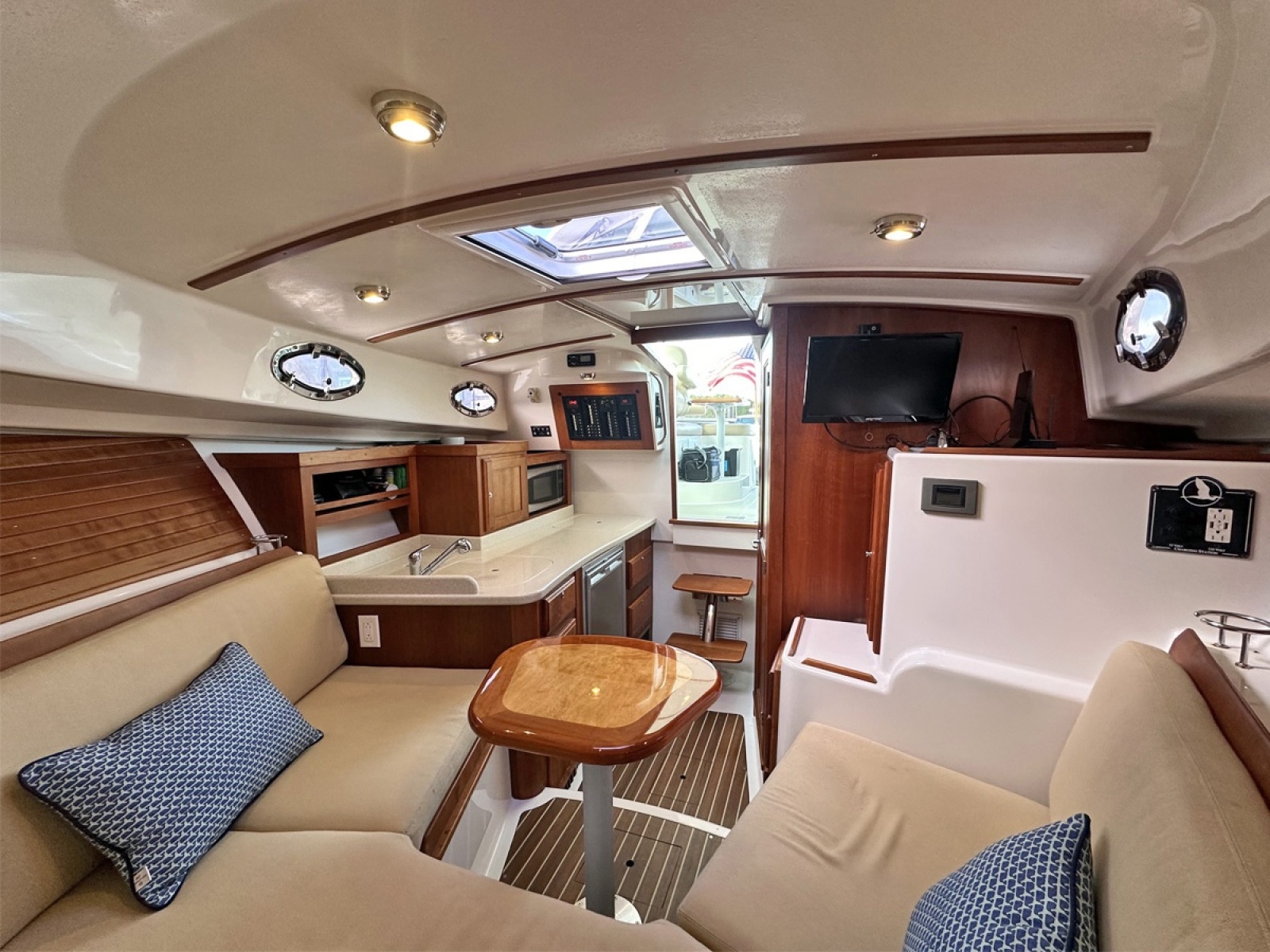 Interior Looking Aft to Galley