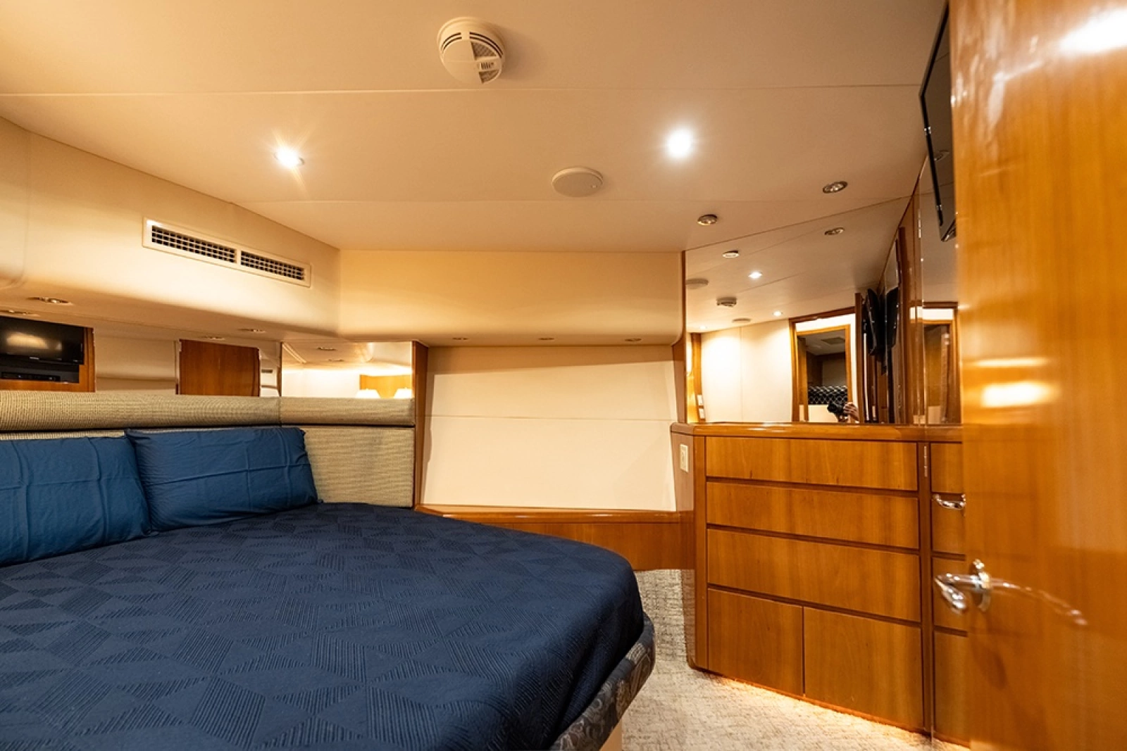 Master stateroom storage area