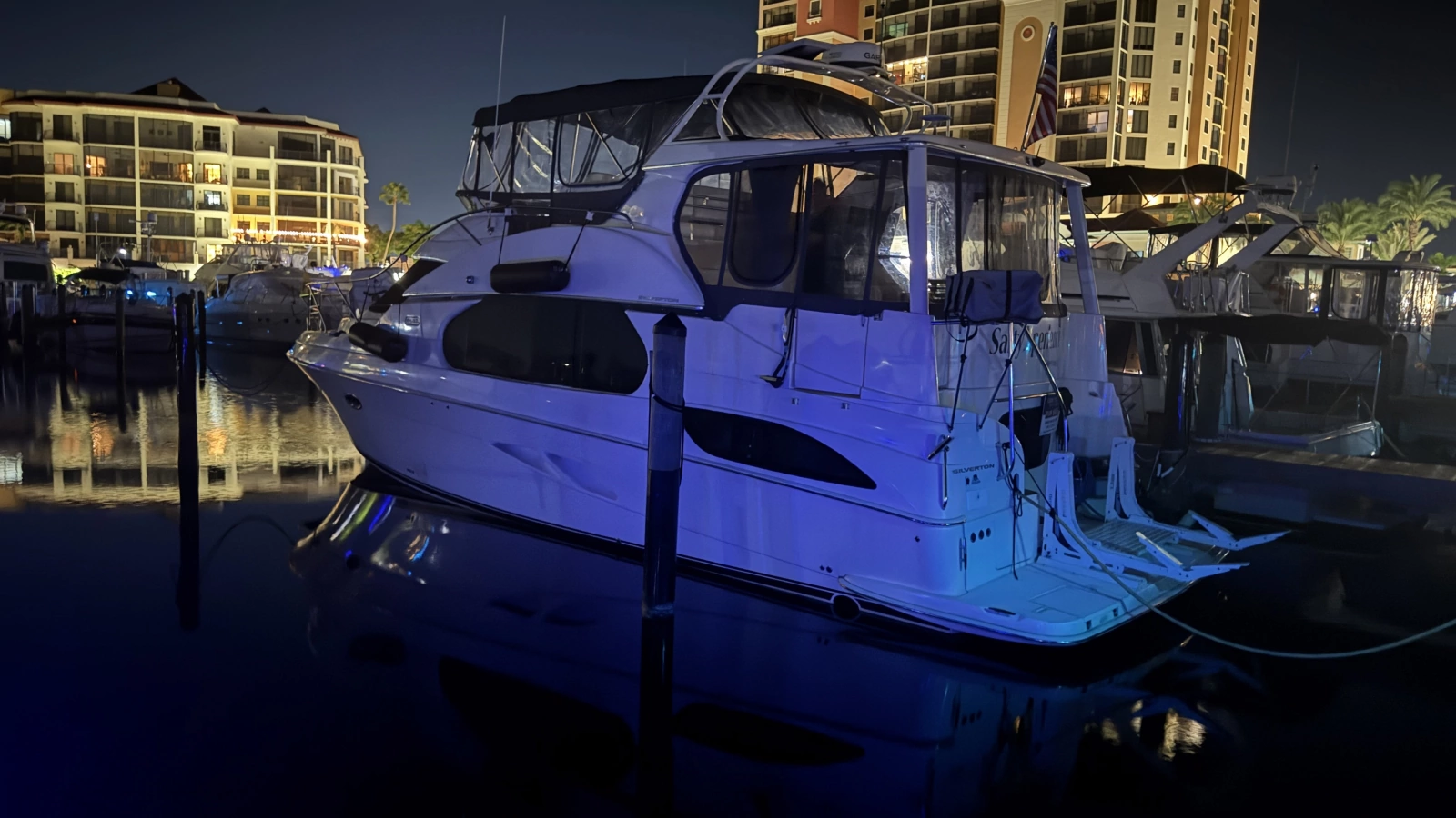 Port Side Profile Night View