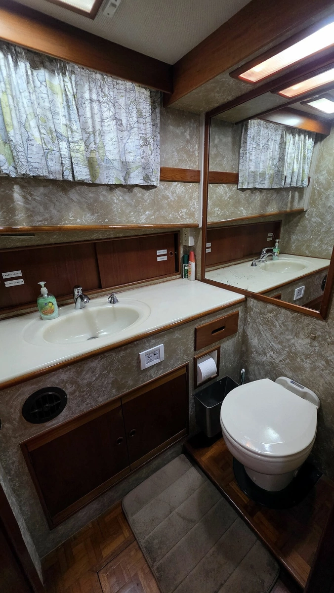 Guest Head Vanity and Toilet