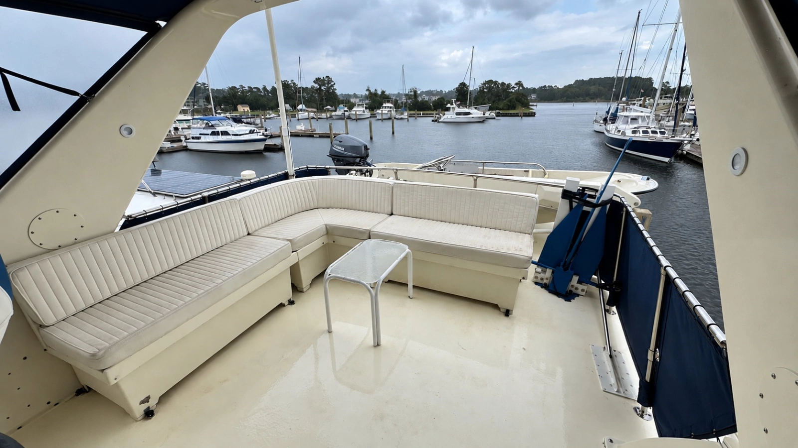 Flybridge Looking Aft
