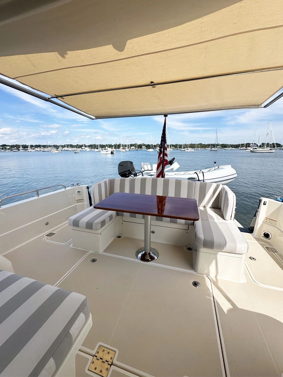 Cockpit Looking Aft, under Awning