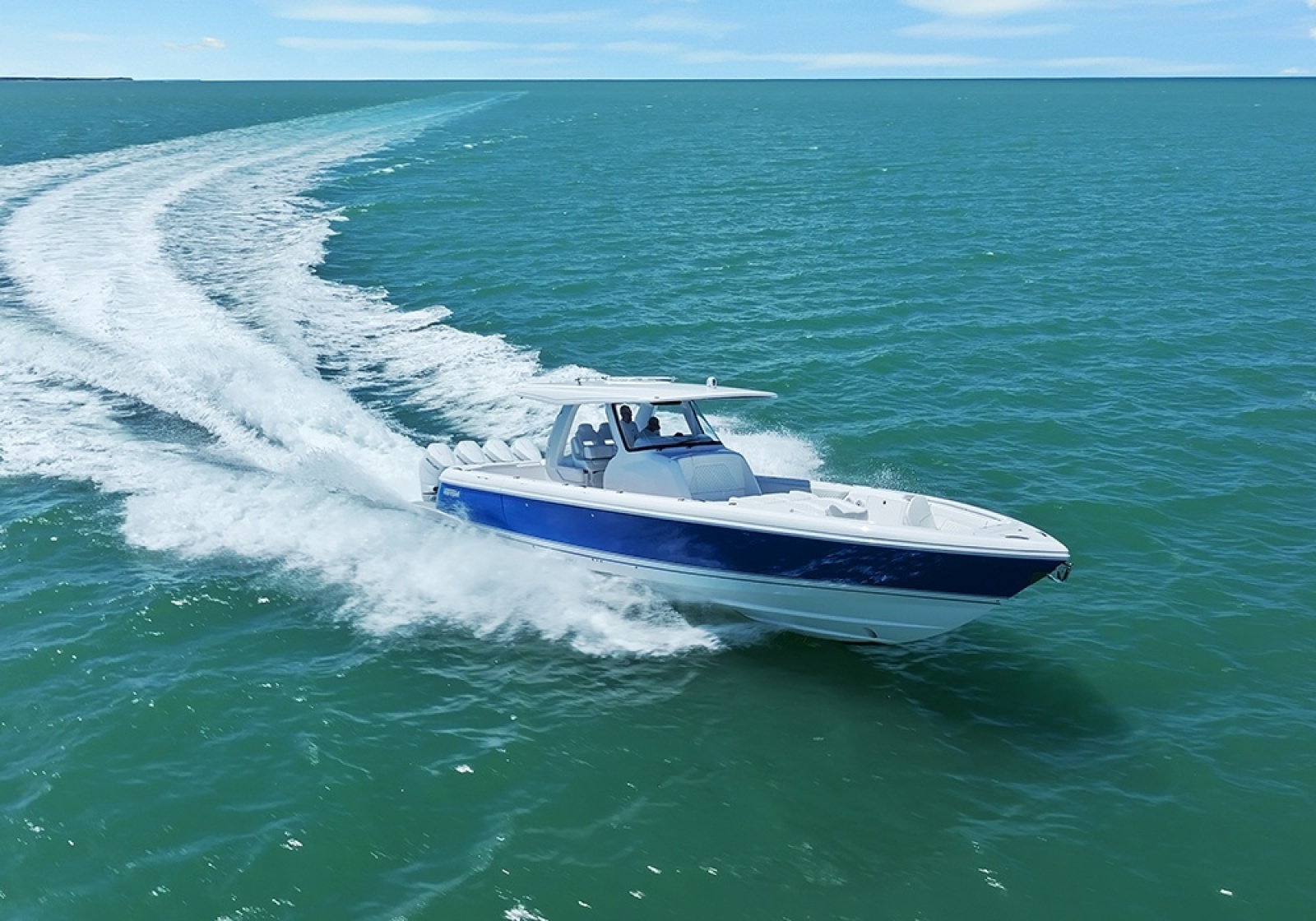 2022 Intrepid 427 Nomad FE underway