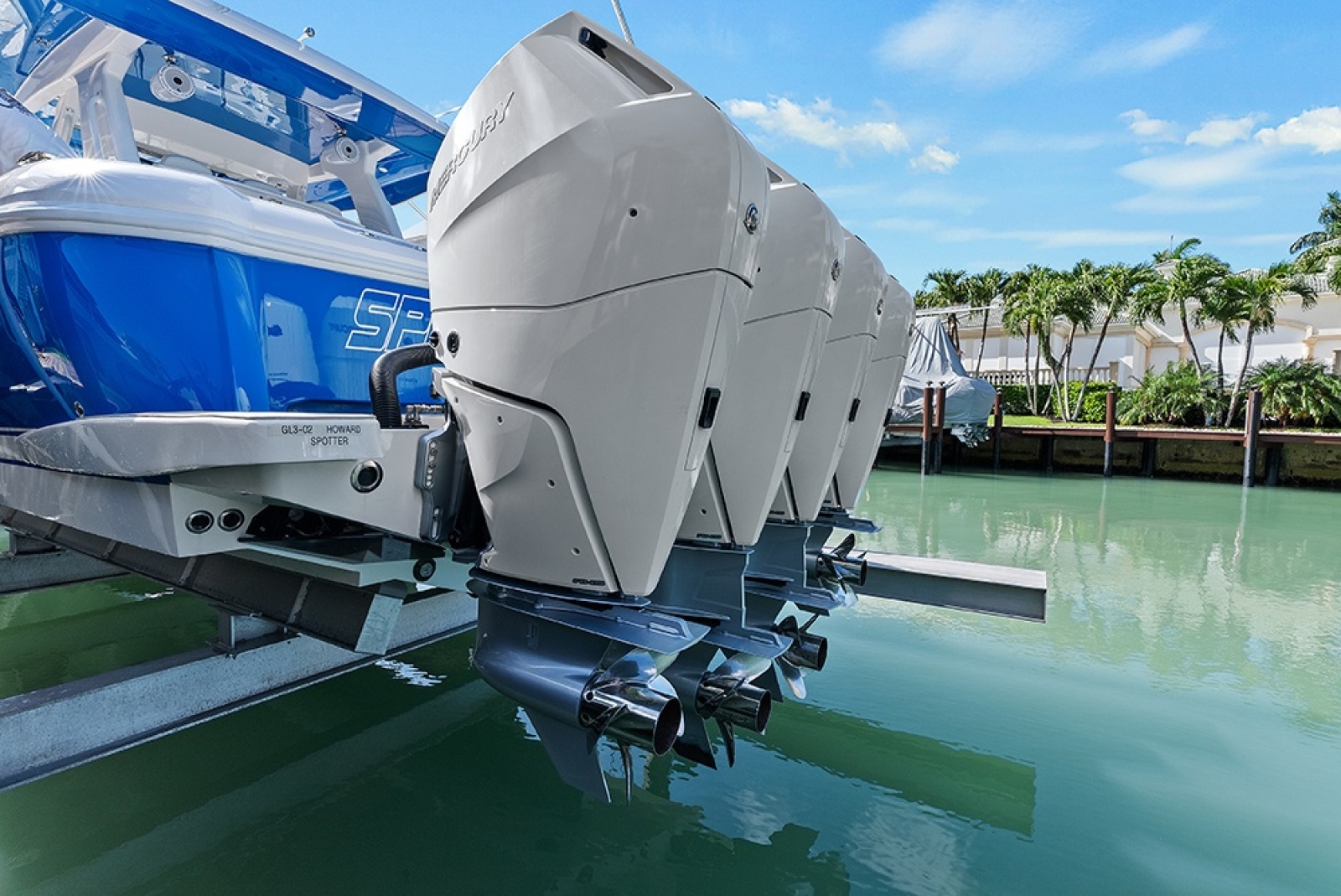 Engines while boat is on lift