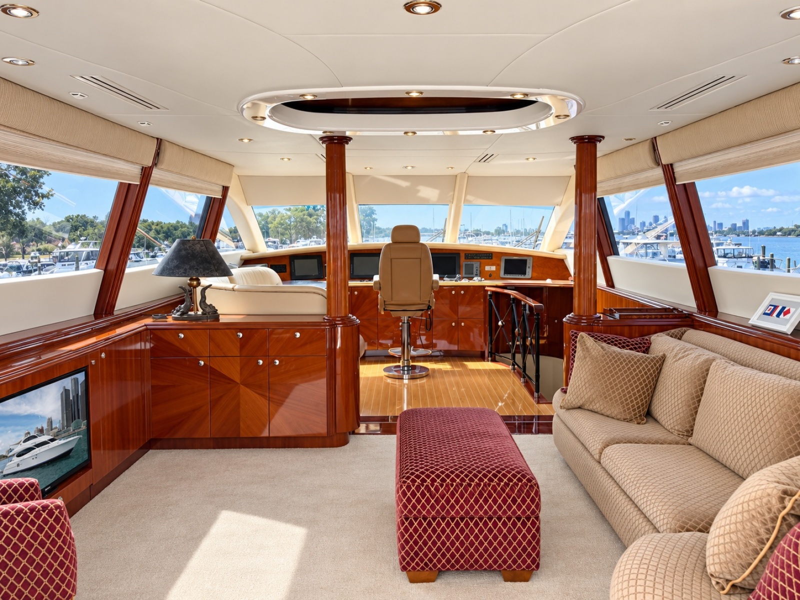 2002 Lazzara Yachts 80 Skylounge