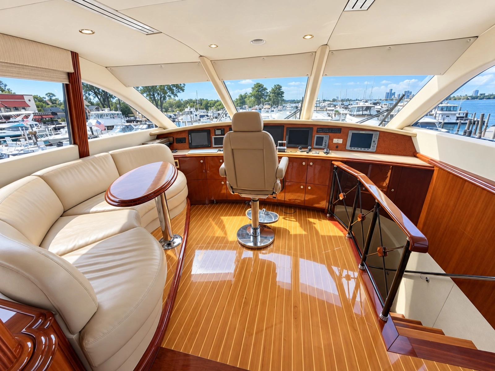 2002 Lazzara Yachts 80 Skylounge