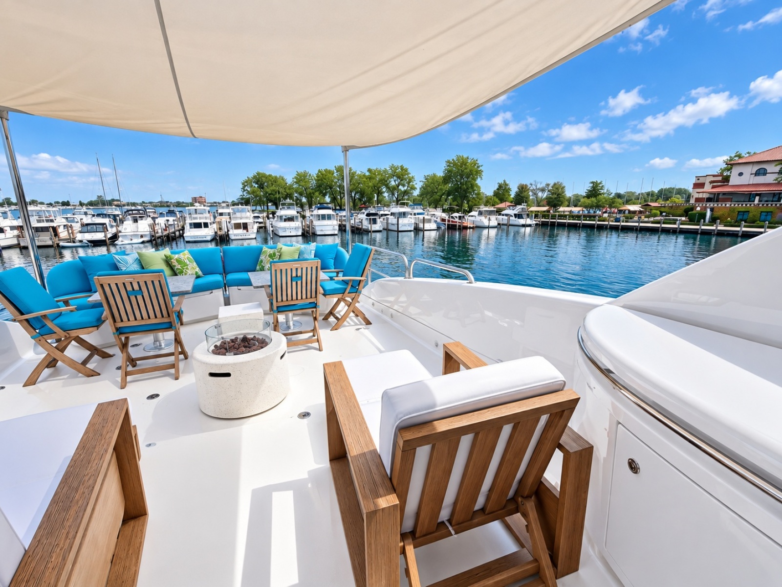 2002 Lazzara Yachts 80 Skylounge