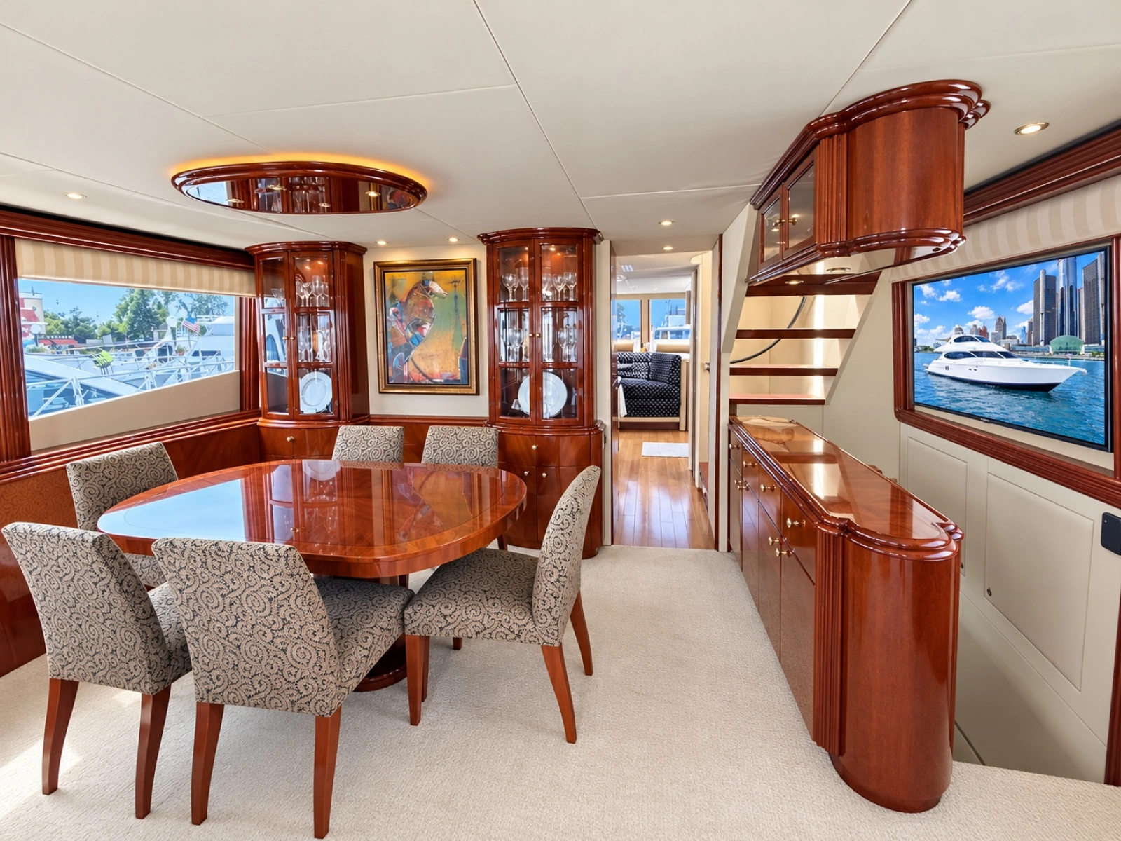 2002 Lazzara Yachts 80 Skylounge