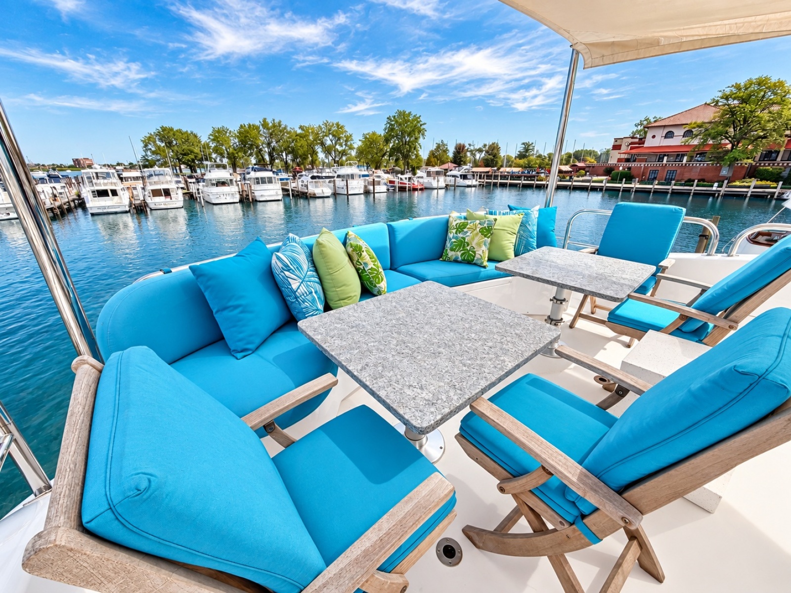 2002 Lazzara Yachts 80 Skylounge