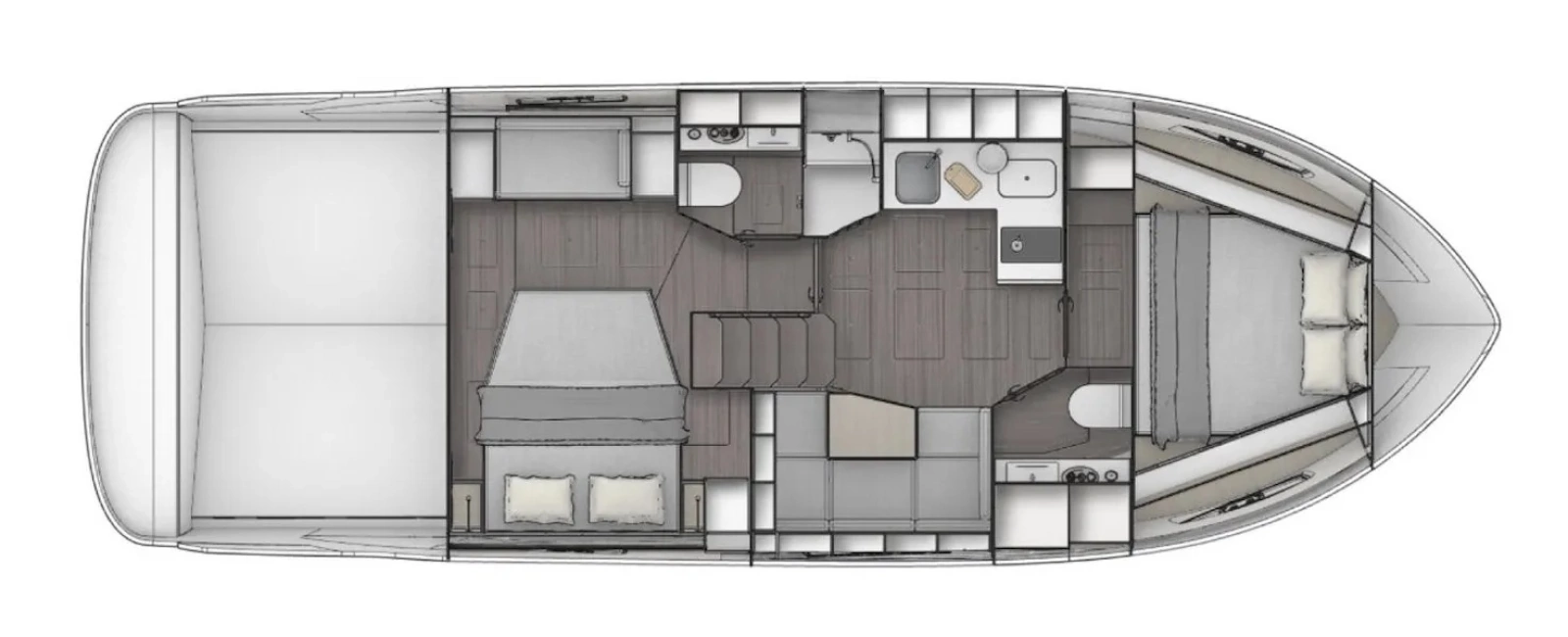 Bavaria SR 41 Coupe interior layout
